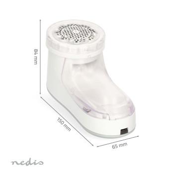 Fusselentferner Integrierter Lithium-Ionen-Akku Kleidung / Textilien Weiß - Nedis