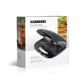 Sandwichmaker 750 W Sandwichplatten Automatische Temperaturregelung - MELISSA