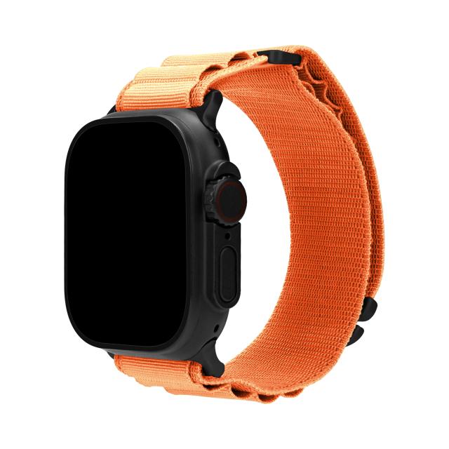 Mobilize Nylon Uhrenarmband - Alpine - Schwarzer Anschluss - für Apple - Mobilize