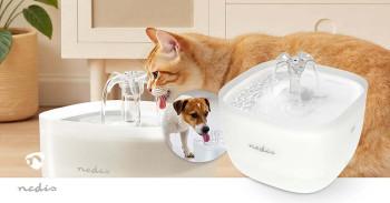 Trinkbrunnen für Katze und Hund 2,0 l 40 dB 1,50 m Wasserbrunnen 1 - Nedis
