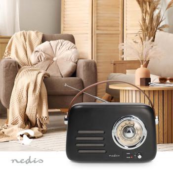 FM-Radio Tragbares Modell Bluetooth® / FM Akkubetrieben / USB-betrieben - Nedis
