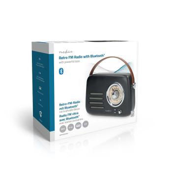 FM-Radio Tragbares Modell Bluetooth® / FM Akkubetrieben / USB-betrieben - Nedis