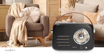 FM-Radio Tragbares Modell Bluetooth® / FM Akkubetrieben / USB-betrieben - Nedis
