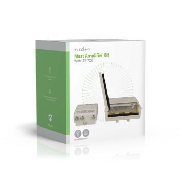 Mastverstärker Ausgänge: 2 Verstärkungsregler: 15 - 30 dB F-Female - Nedis