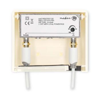Mastverstärker Ausgänge: 2 Verstärkungsregler: 15 - 30 dB F-Female - Nedis
