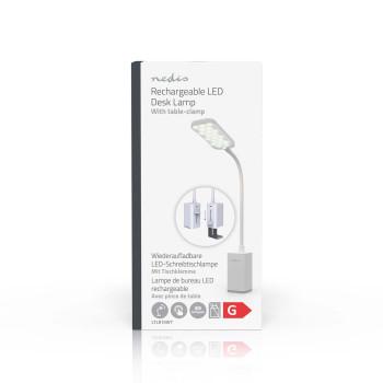 LED-Schreibtischlampe Dimmbar 1 Beleuchtungsmodus 90 lm Wiederaufladbar - Nedis