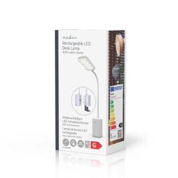 LED-Schreibtischlampe Dimmbar 1 Beleuchtungsmodus 90 lm Wiederaufladbar - Nedis