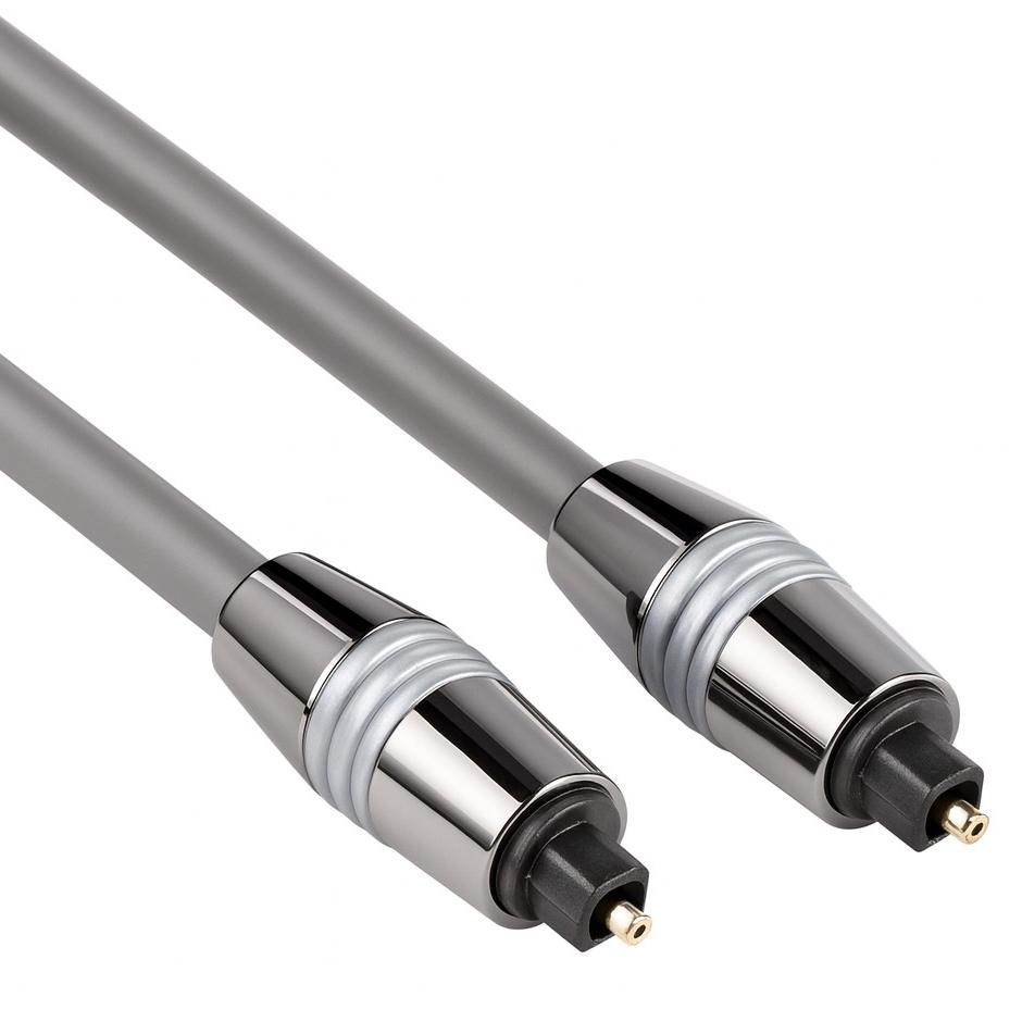 Optisches Audiokabel - Toslink und spdif - Allteq - 0,5 Meter