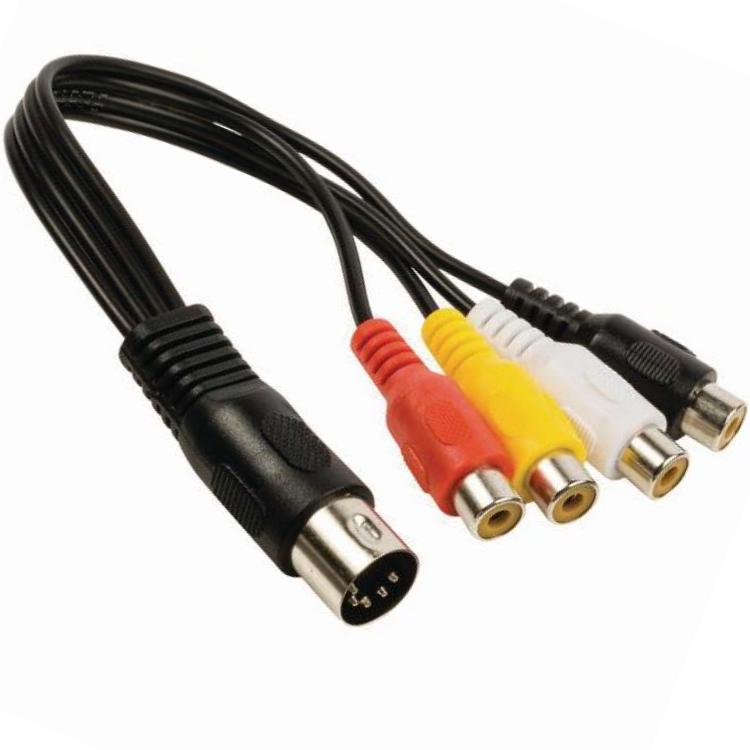 DIN zu RCA Audiokabel - Allteq