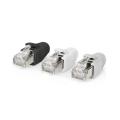 Cat 6a FTP / 10 Stück Durchgangs-RJ45
